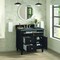 James Martin Vanities 36'' Single Vanity, Black Onyx w/ 3 CM Parisien Bleu Quartz Top 424-V36-BKO-3PBL - alternate 4